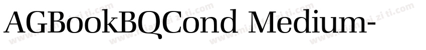 AGBookBQCond Medium字体转换